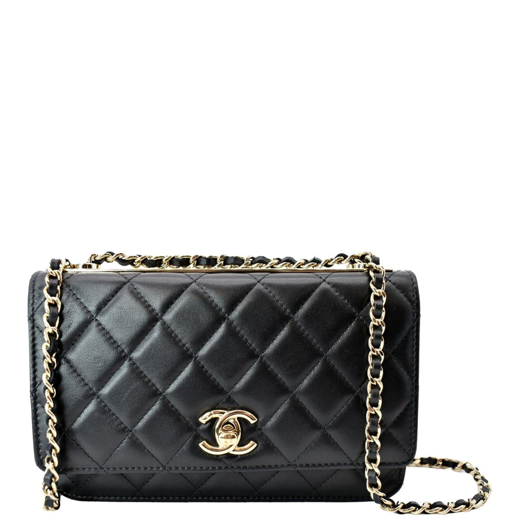 Chanel Trendy Cc Black - 77 For Sale on 1stDibs