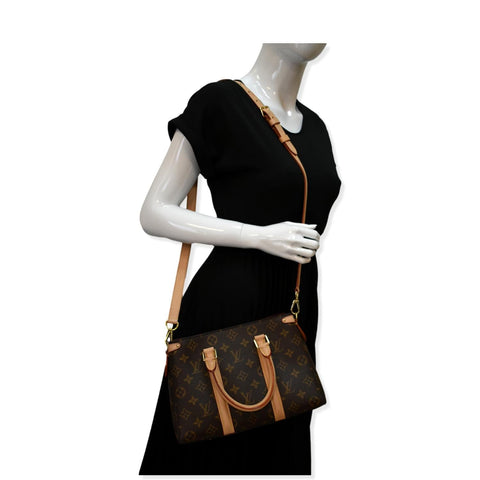 LOUIS VUITTON Soufflot BB Monogram Canvas Shoulder Crossbody Bag Brown