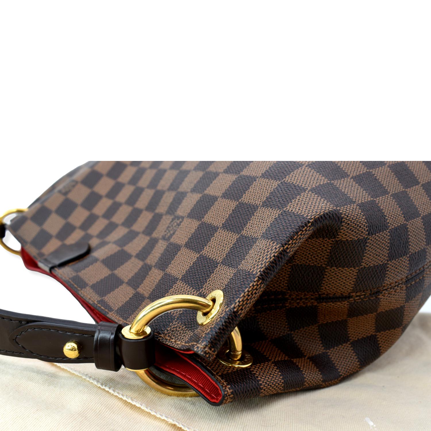 Louis+Vuitton+Graceful+Shoulder+Bag+PM+Brown%2FBlack+Canvas for