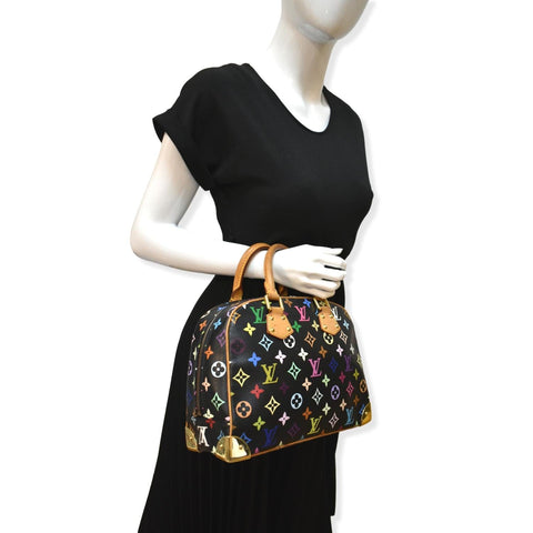 LOUIS VUITTON Trouville Monogram Satchel Bag Multicolor