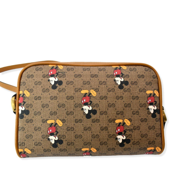 GUCCI x Disney Mickey Mouse GG Supreme Coated Canvas Crossbody Bag Brown 602536