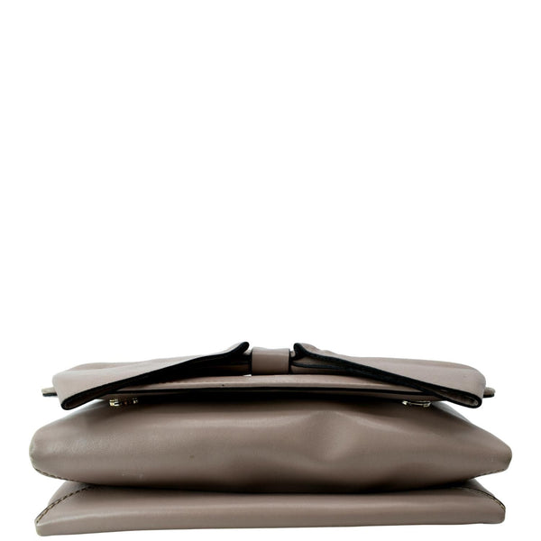 VALENTINO Garavani Bow Chain Leather Shoulder Bag Light Pink - 10% OFF