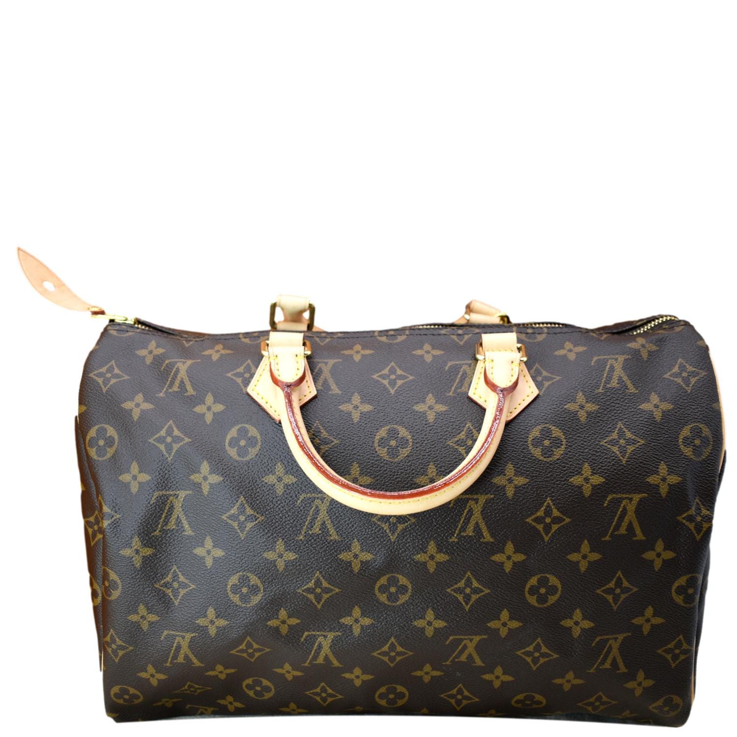 Louis Vuitton Speedy 35 with COA, Charm, 2 Twilly's, LV Dust Bag
