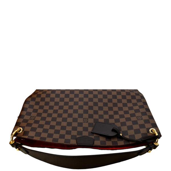 LOUIS VUITTON Graceful MM Damier Ebene Shoulder Bag Brown