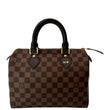 LOUIS VUITTON Speedy 25 Damier Ebene Shoulder Bag Brown