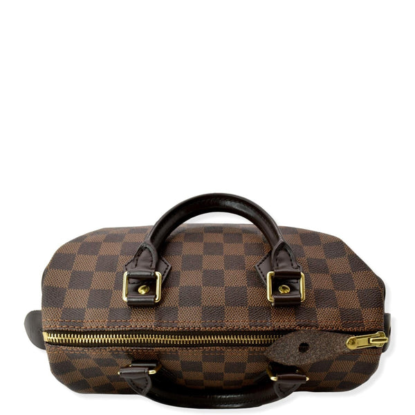 LOUIS VUITTON Speedy 25 Damier Ebene Shoulder Bag Brown