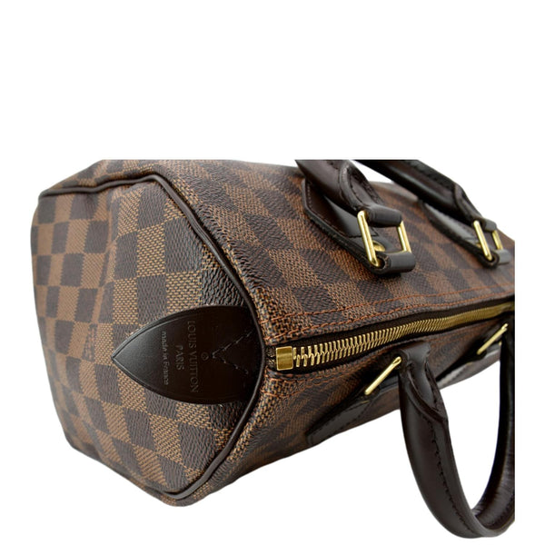 LOUIS VUITTON Speedy 25 Damier Ebene Shoulder Bag Brown