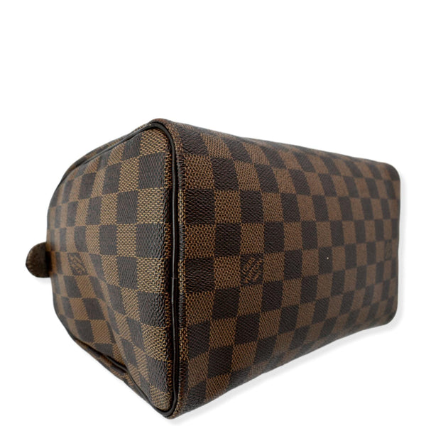 LOUIS VUITTON Speedy 25 Damier Ebene Shoulder Bag Brown