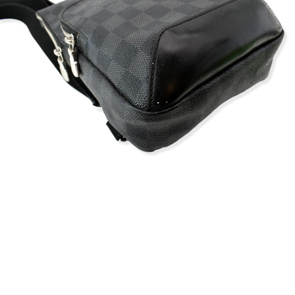 LOUIS VUITTON Avenue Sling Damier Graphite Backpack Bag Black