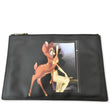 GIVENCHY Bambi Print Medium Textured Coated Canvas Cosmetic Pouch Black