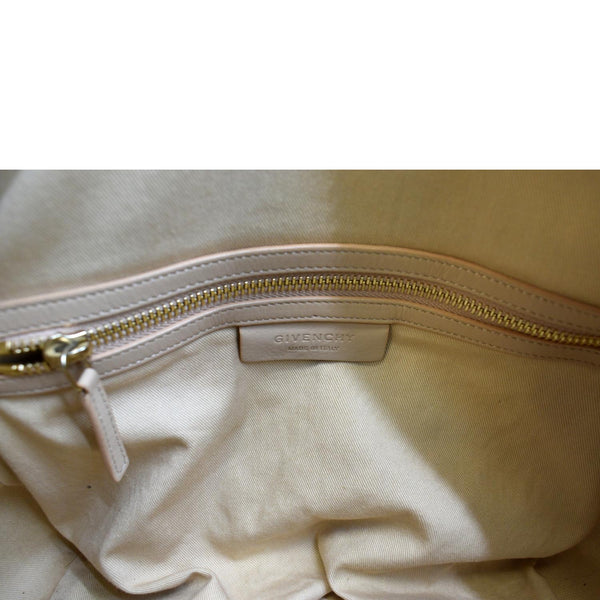 GIVENCHY Lucrezia Medium Lambskin Leather Shoulder Bag Beige