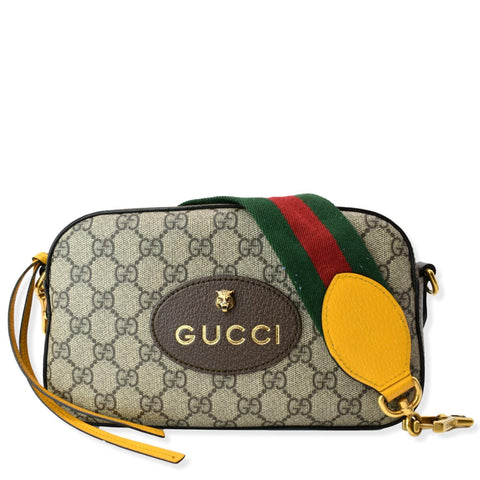 GUCCI Neo Vintage GG Supreme Canvas Messenger Bag Beige 476466