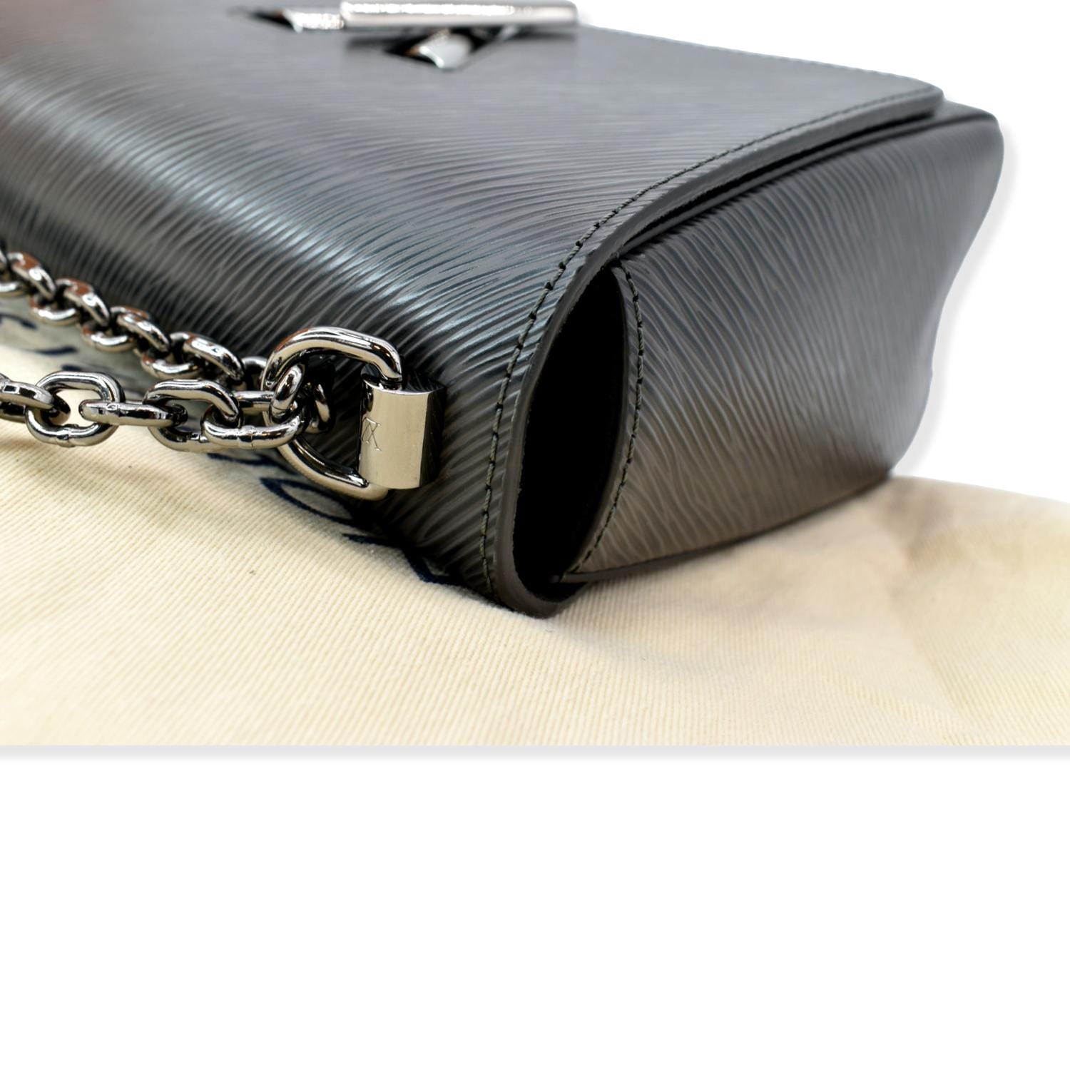 Louis Vuitton Twist Chain Wallet Epi Grained Leather Black