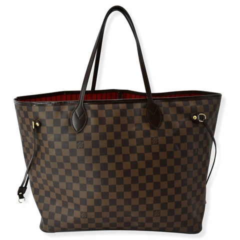 LOUIS VUITTON Neverfull GM Damier Ebene Brown Tote Shoulder Bag