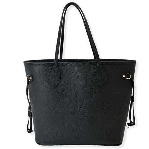 LOUIS VUITTON  Neverfull MM Monogram Empreinte Tote Bag Black