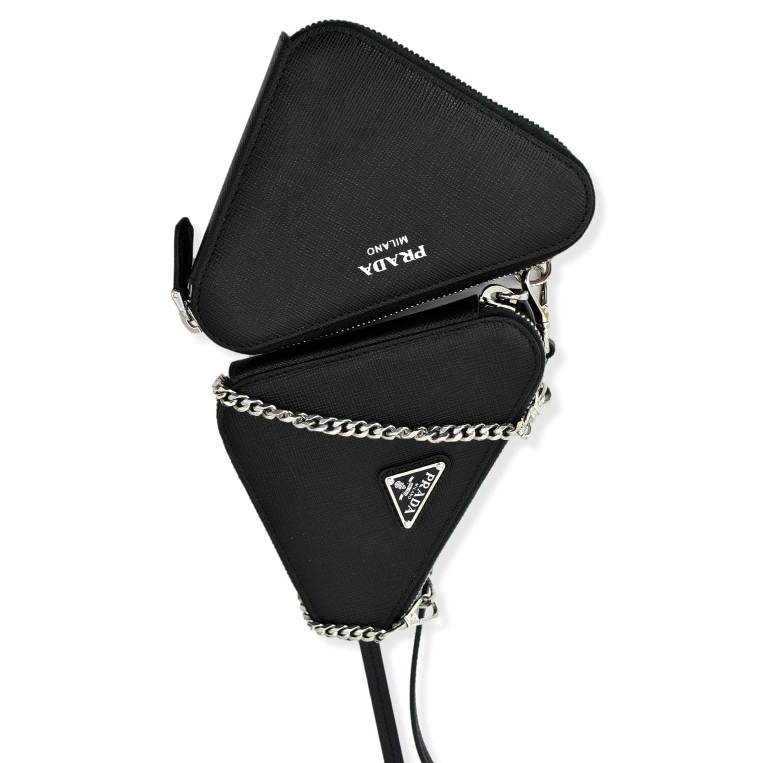 Prada Black Saffiano Mini Crossbody Bag 1BP018 – Jadore Couture