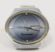 MIDO Commander 1980 Day Date Men's Stainless Steel Watch Light Blue Dial 41MM