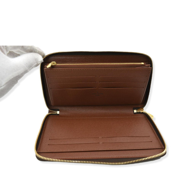 LOUIS VUITTON Monogram Canvas Zippy Long Wallet Brown
