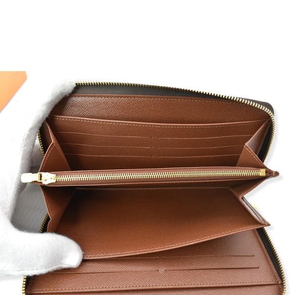 LOUIS VUITTON Monogram Canvas Zippy Long Wallet Brown