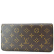 LOUIS VUITTON Monogram Canvas Zippy Long Wallet Brown