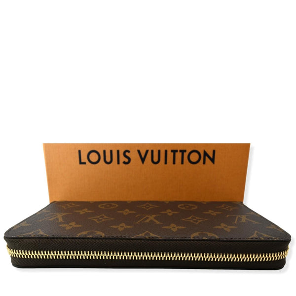 LOUIS VUITTON Monogram Canvas Zippy Long Wallet Brown