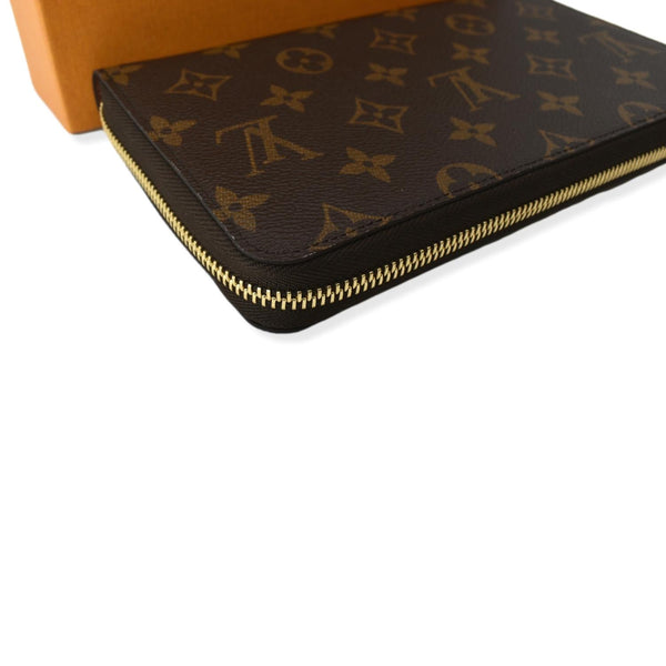 LOUIS VUITTON Monogram Canvas Zippy Long Wallet Brown