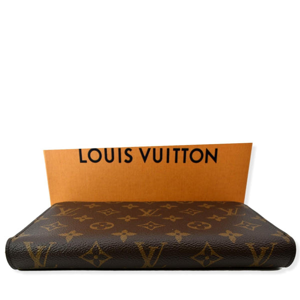 LOUIS VUITTON Monogram Canvas Zippy Long Wallet Brown