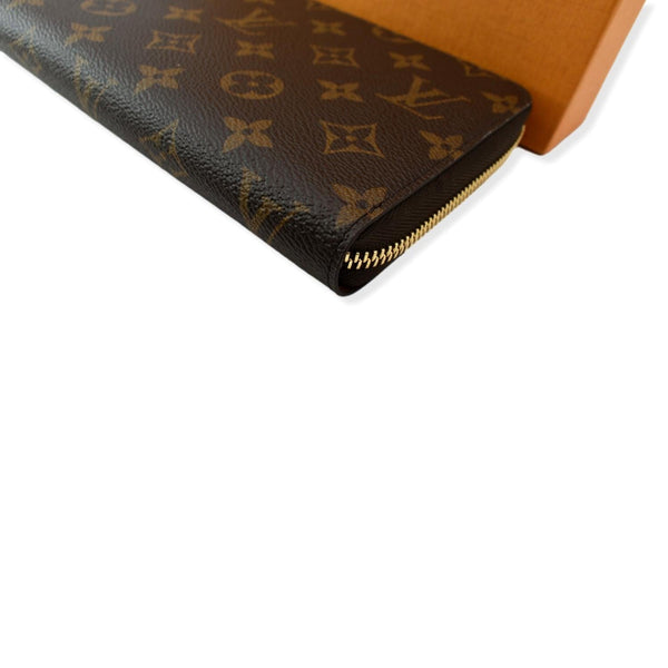 LOUIS VUITTON Monogram Canvas Zippy Long Wallet Brown
