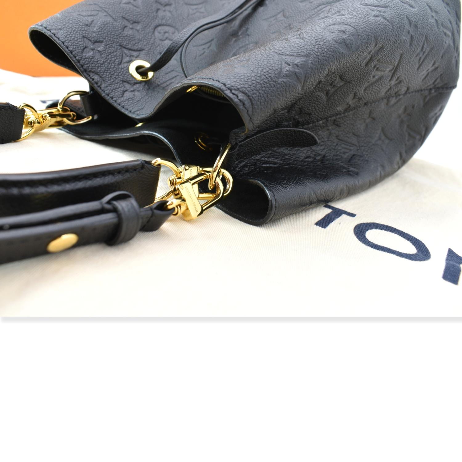 LOUIS VUITTON NeoNoe MM Monogram Empreinte Shoulder Bag Black