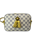 LOUIS VUITTON Saintonge Damier Azur Crossbody Bag White