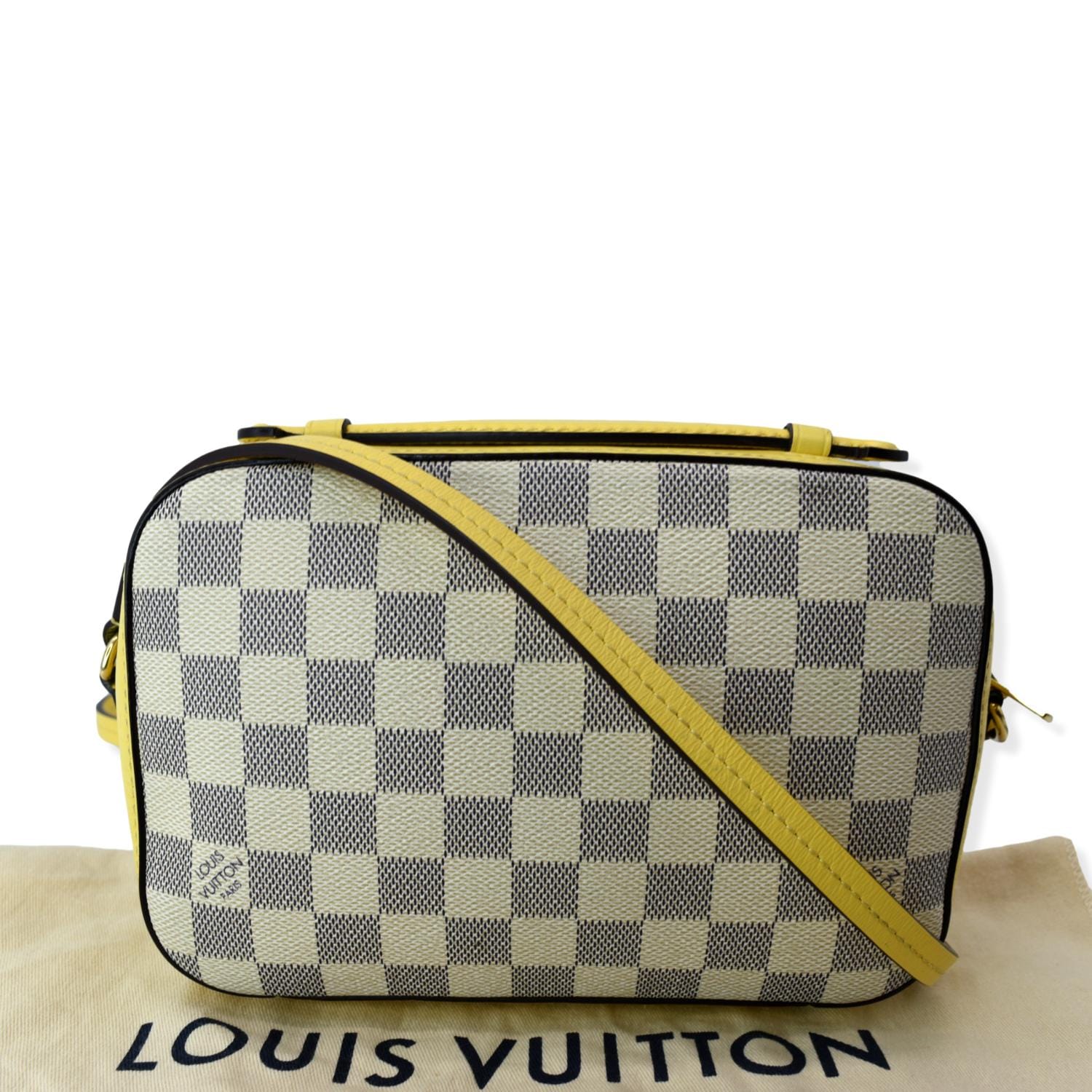 Pre-owned Louis Vuitton Black Ab Monogram Saintonge Camera Bag