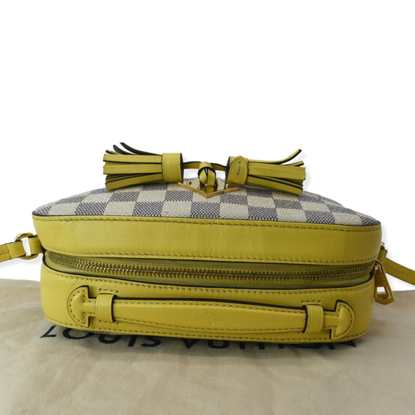 LOUIS VUITTON Saintonge Damier Azur Crossbody Bag White