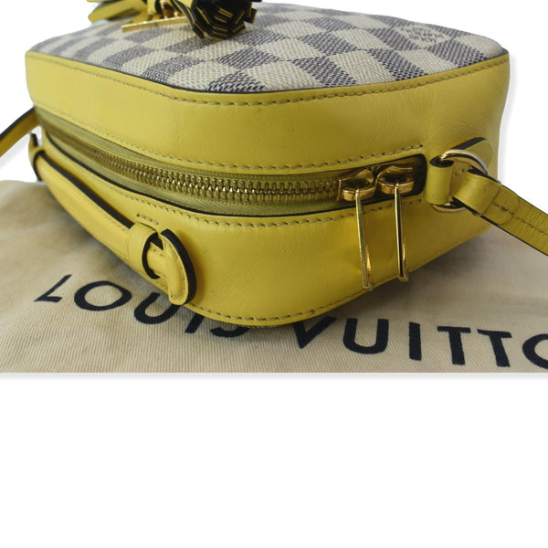 LOUIS VUITTON Saintonge Damier Azur Crossbody Bag White