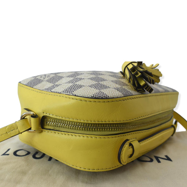 LOUIS VUITTON Saintonge Damier Azur Crossbody Bag White