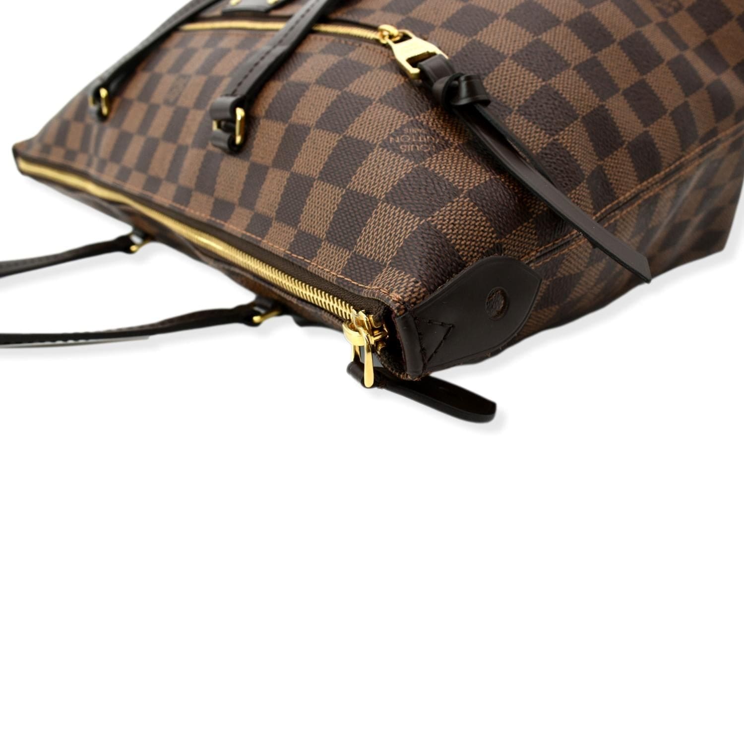 The Louis tote - Brown personalised checkered tote bag – Hudson