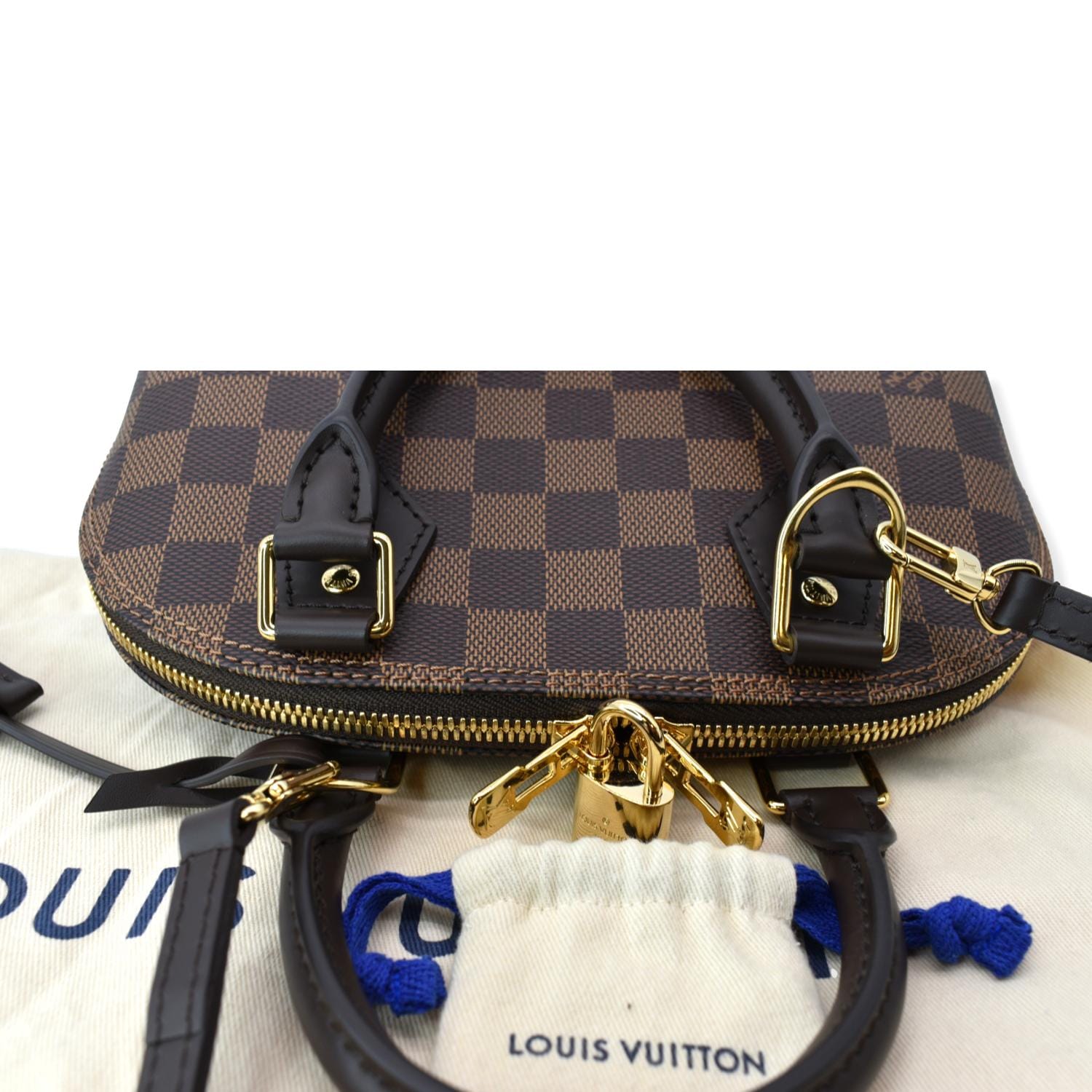 Louis Vuitton Damier Ebene Alma BB Handbag Satchel 