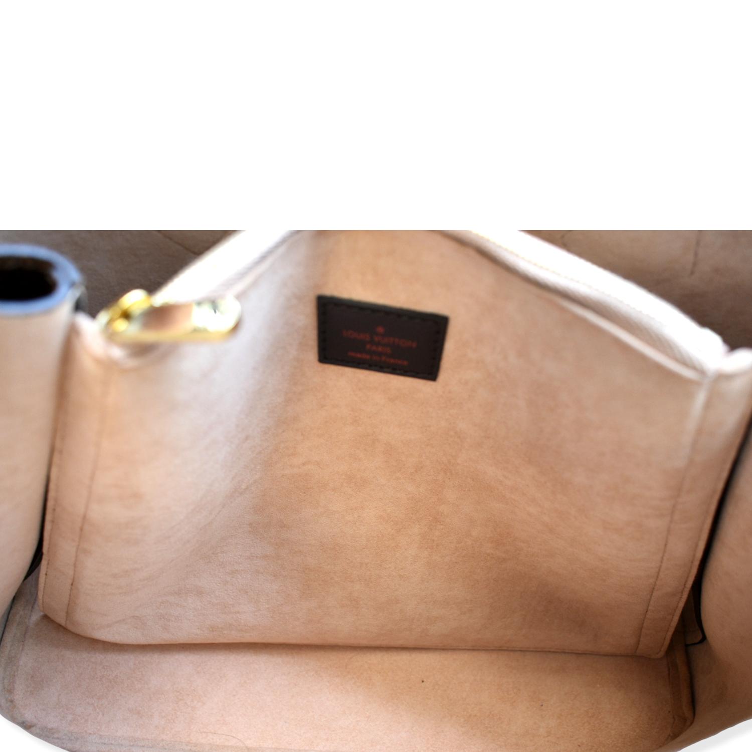 Kensington cloth handbag Louis Vuitton Brown in Cloth - 34071184