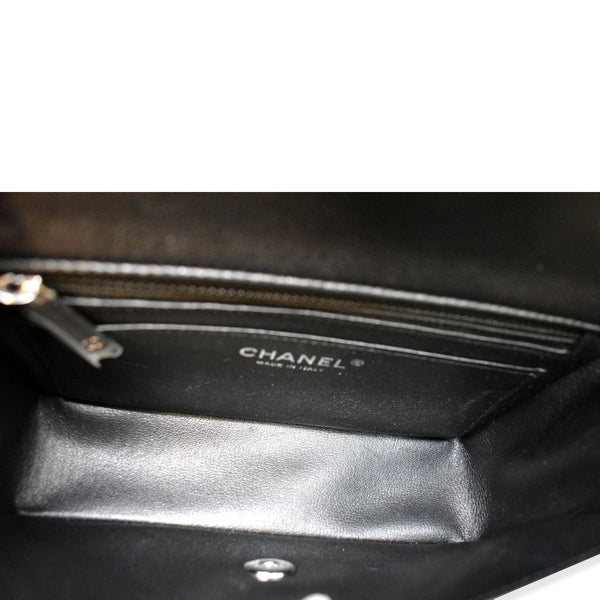 Chanel Classic Rectangle Flap Mini Lambskin Leather Crossbody Bag Black - Hot Deals