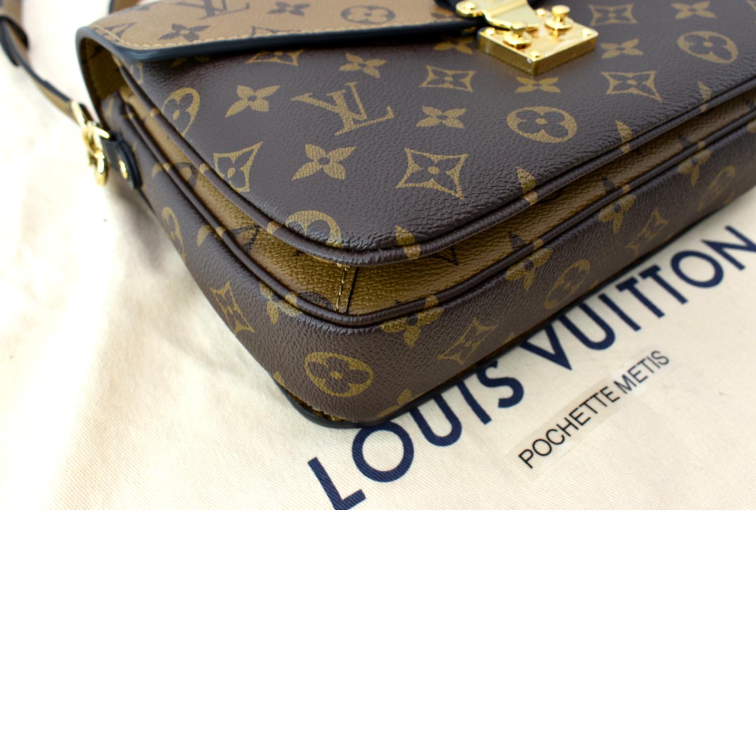 Louis Vuitton Monogram Reverse Canvas Pochette Metis Bag Louis