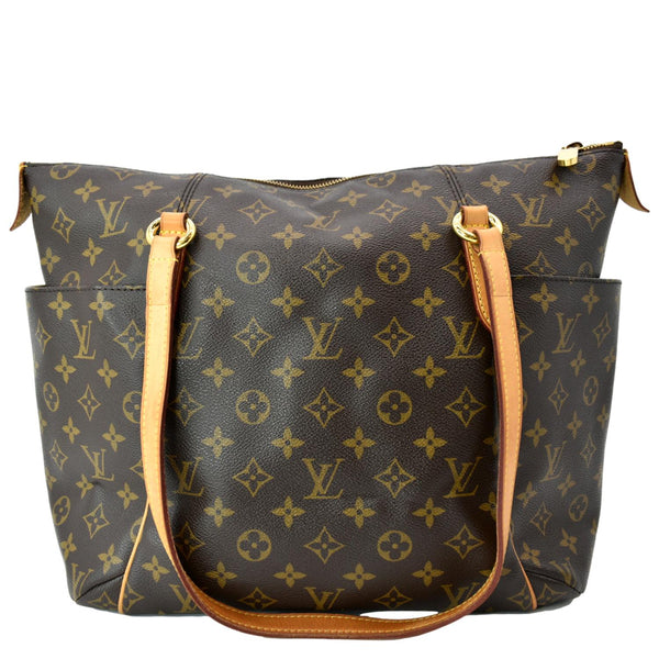 Louis Vuitton Totally MM Monogram Canvas Shoulder Bag Brown