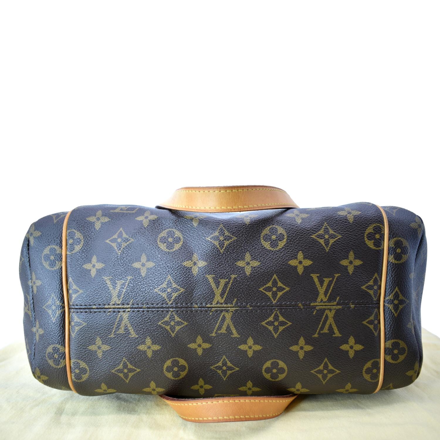 Louis Vuitton V Tote Monogram Canvas and Leather MM Brown 1802751