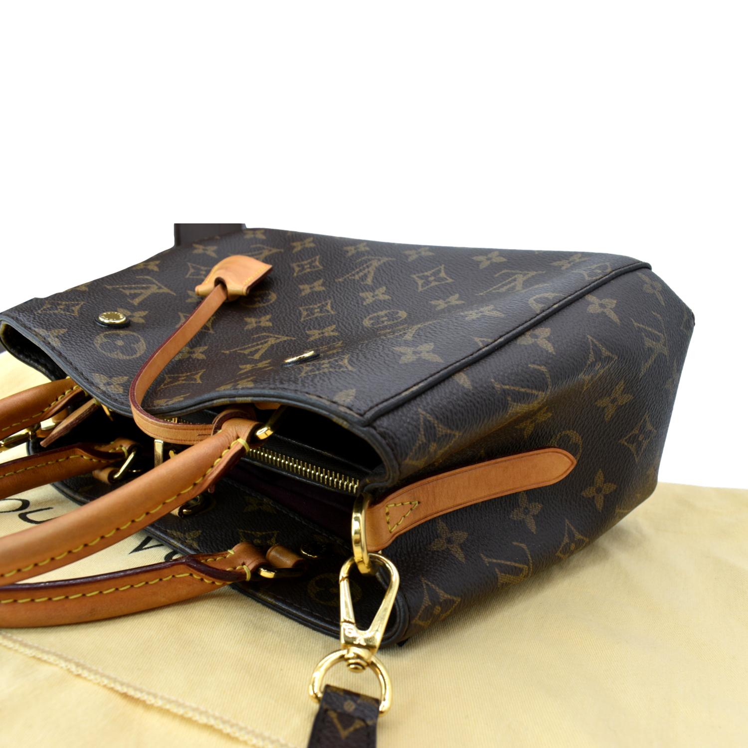 Louis Vuitton Montaigne BB Brown Monogram Canvas Shoulder Bag Preloved VGC