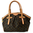 LOUIS VUITTON Tivoli PM Monogram Canvas Satchel Bag Brown