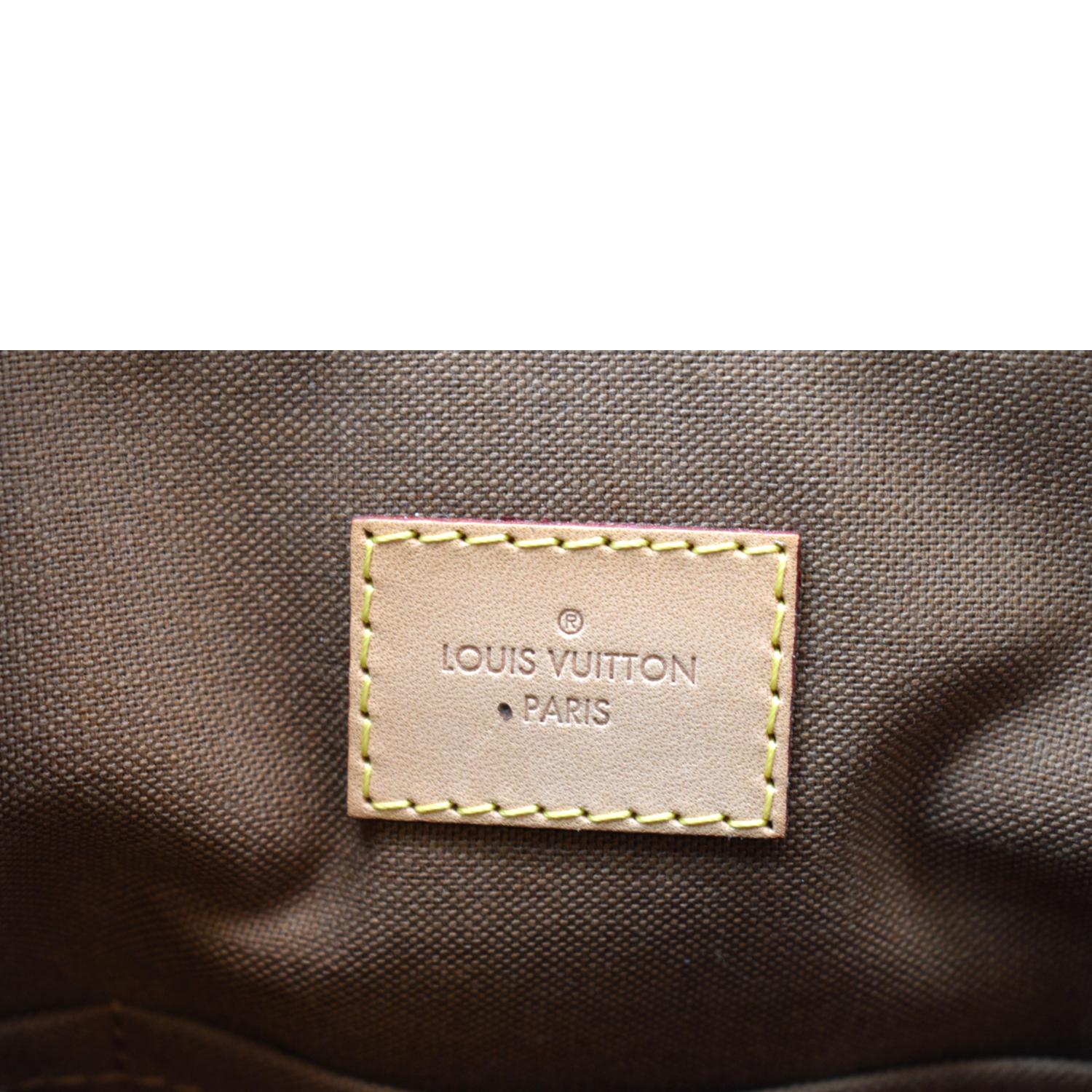 Louis Vuitton Monogram Tivoli PM Brown Leather Satchel Bag –
