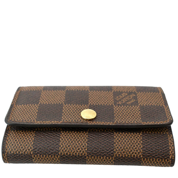 LOUIS VUITTON Damier Ebene 6 Key Holder Brown