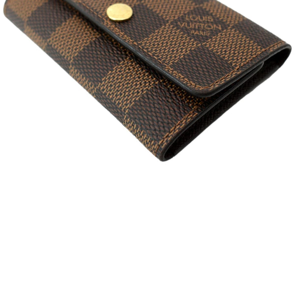 LOUIS VUITTON Damier Ebene 6 Key Holder Brown