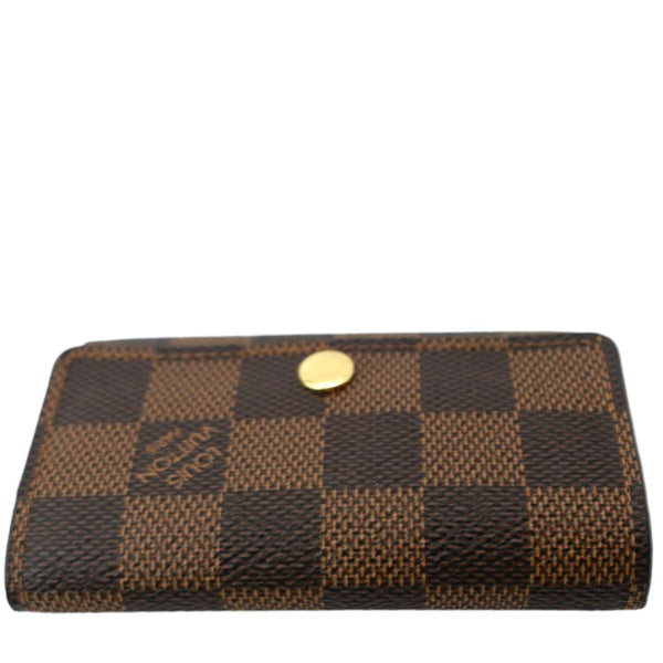 LOUIS VUITTON Damier Ebene 6 Key Holder Brown
