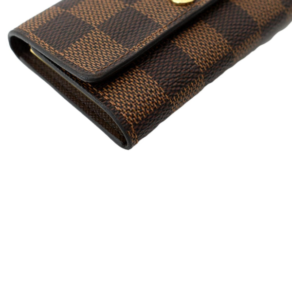 LOUIS VUITTON Damier Ebene 6 Key Holder Brown