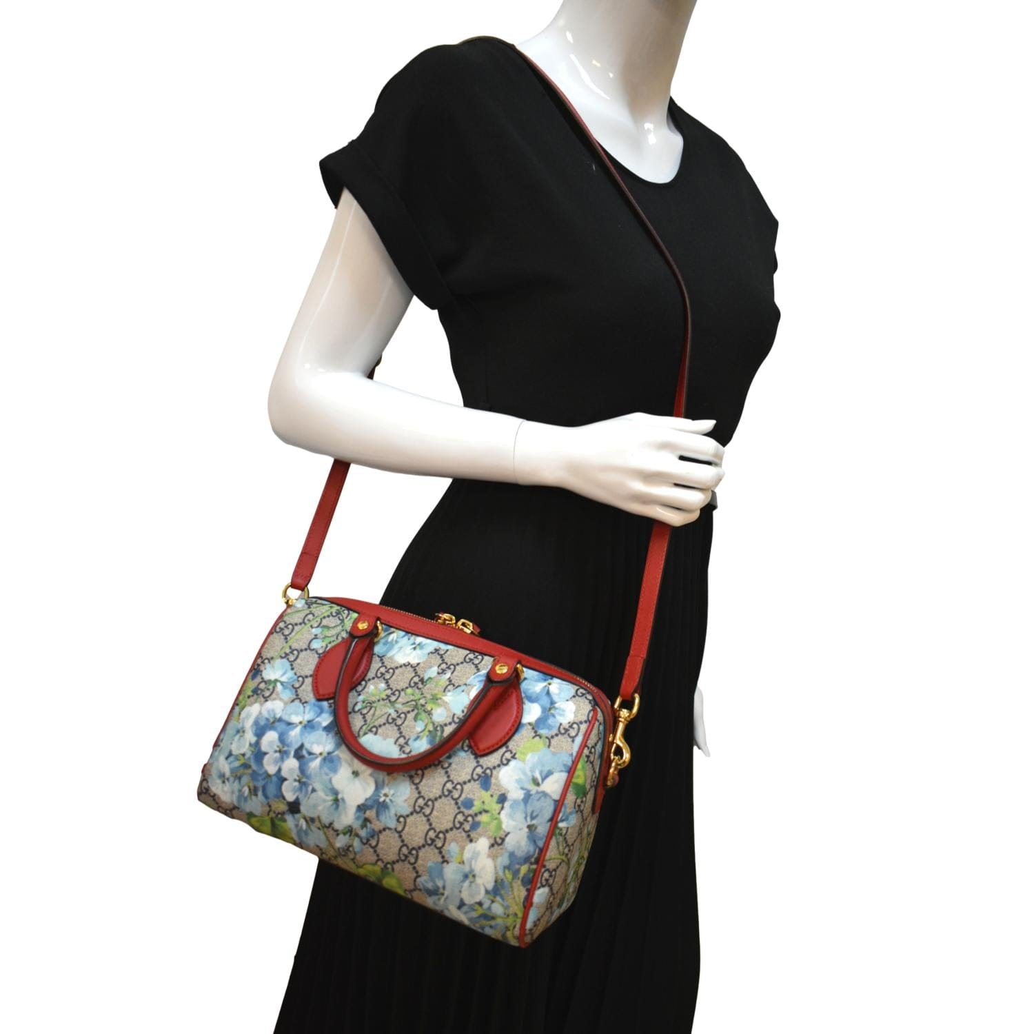 GUCCI GG Supreme Blooms Boston Bag – Caroline's Fashion Luxuries