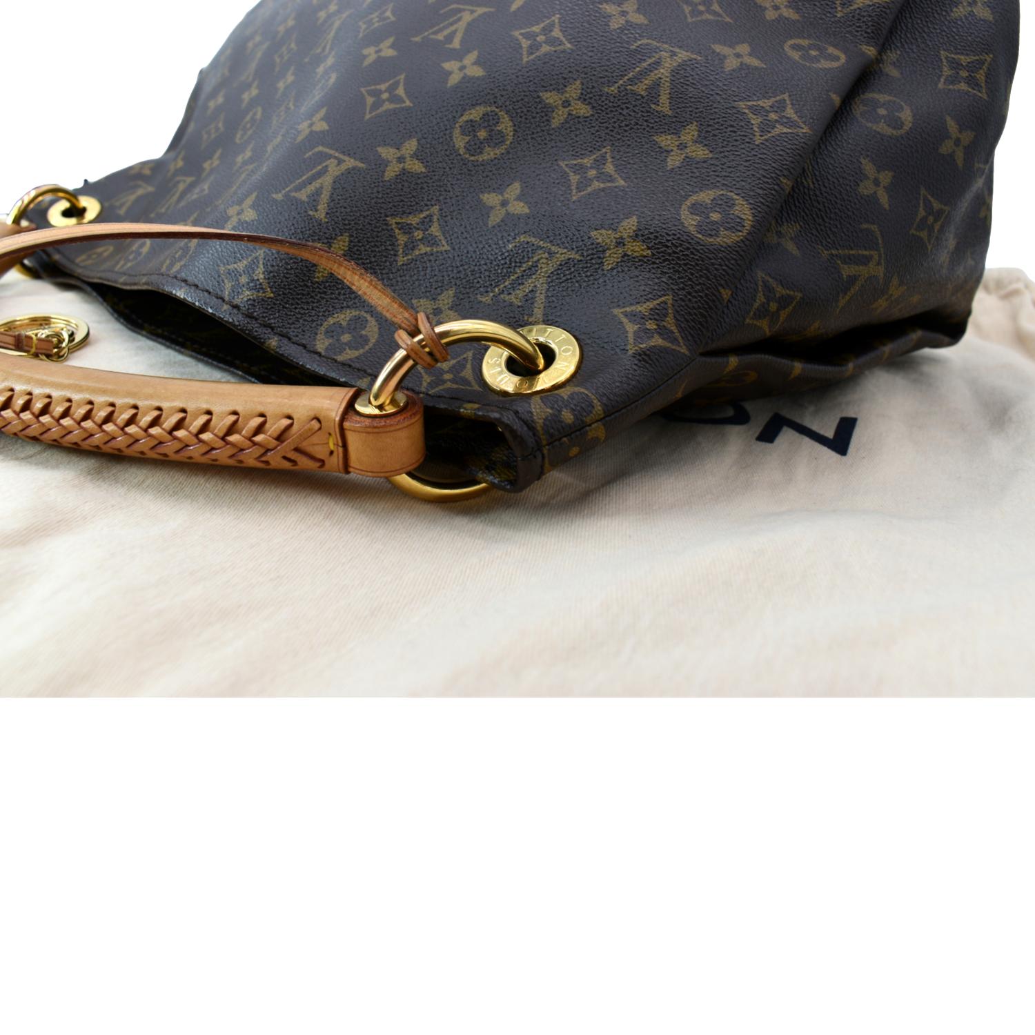 Louis Vuitton Artsy Monogram Mm Satchel Brown and Tan Canvas Hobo Bag
